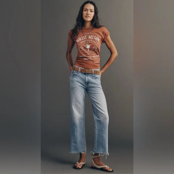 MOTHER The Mid Rise Rambler Zip Ankle Fray, size 25 - Picture 5 of 7